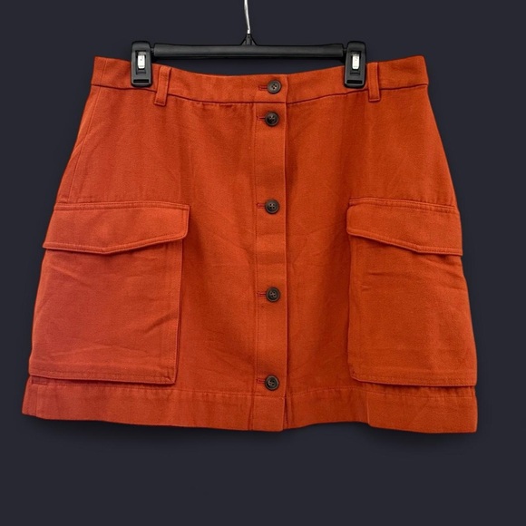 Madewell Dresses & Skirts - Stylish Orange Button-Up Skirt